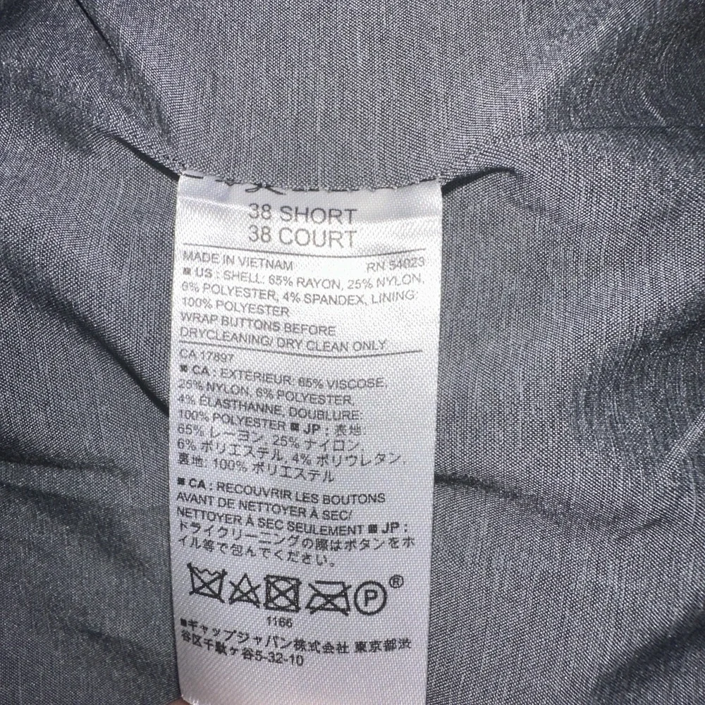 Banana Republic Mens Standard Fit Blazer Jacket Sport Coat 38 Short 730186